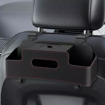 Органайзер на спинку сиденья автомобиля Держатель для салфеток Телефон с крючками Вешалка Дорожные аксессуары Удобный чёрный