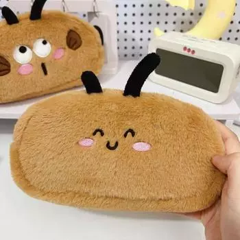 Органайзер плюшевая сумка для ручек плюшевая школьная сумка для хранения канцелярских принадлежностей милый пенал в виде пчелы для мальчиков и девочек Style B