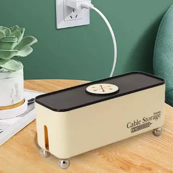 -Органайзер, скрытый блок питания, скандинавский стиль для стола Black Lid
