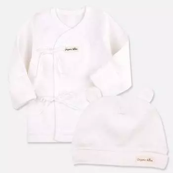 Organic Boom Good Organic Baenat Jeogori + Hat Four Seasons Set, корейские детские товары