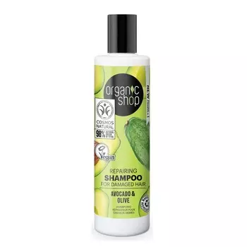 Organic Shop Avocado Repairing Champu Cabello Da?do 280ml