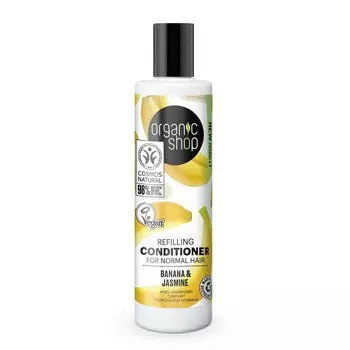 Organic Shop Banana Refillin Acondicionador Cabello Normal 280ml
