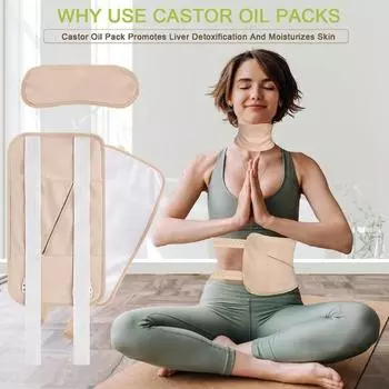 Органическая масляная упаковка для детоксикации, сна, пищеварения, многоразовый регулируемый ремешок, против утечки масла, улучшения циркуляции, воспаления хаки