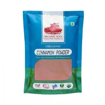 Органическая молотая Корица: натуральный антиоксидант (100 г), Organic Cinnamon Powder, Organic Soul