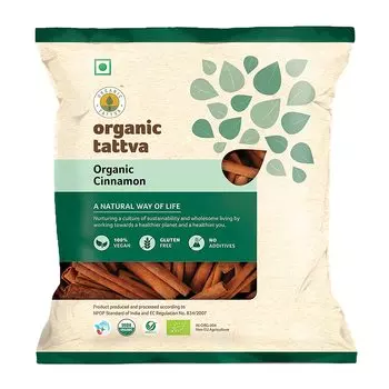 Органическая таттва, органическая безглютеновая корица(Далчини) Цельный / Сабут, 50г