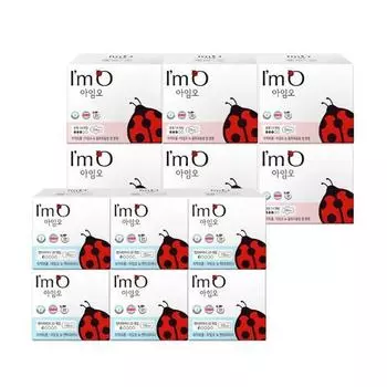 Органические гигиенические салфетки I m O, 6 шт. в упаковке, 2 вида, выберите 1 (Линейный 20P / Средний 14P),Корейские женские товары Organic Pantyrai 20P*6ea