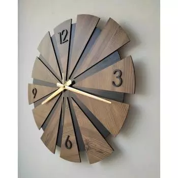 Органические настенные часы Yeshill s Home 4e1 с деревянным слоем