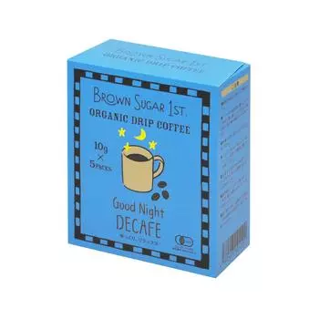 Органический декофеинизированный кофе Good Night Blend Drip Без добавления химикатов Без добавления натурального коричневого сахара (Органический, Ароматизаторы, Сахар, 100% первый)