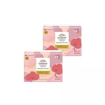 Органический хлопок 34 см с крылышками Для ночного использования в течение многих дней 7 простыней x 2 комплекта