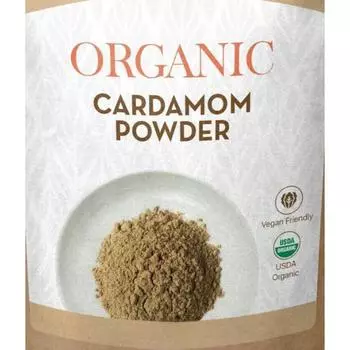 Органический молотый порошок кардамона 8,8 унций чистой зеленой специи кардамона для чая и многого другого