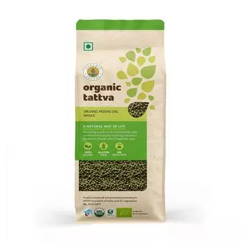 Органический Мунг Дал цельный (1 кг), Organic Moong Dal Whole, Organic Tattva