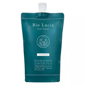 Органический шампунь Bio Lucia, сменная упаковка, 300 мл x 1 пакетик, шампунь с аминокислотами, популярный уход за кожей головы, слабокислотный, для тех, кто обеспокоен седыми волосами, салонного класса