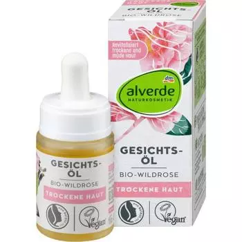 Органическое масло для лица с дикой розой DM Alverde Nature 15 мл