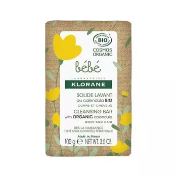 Органическое твердое мыло Klorane Baby 100 грамм
