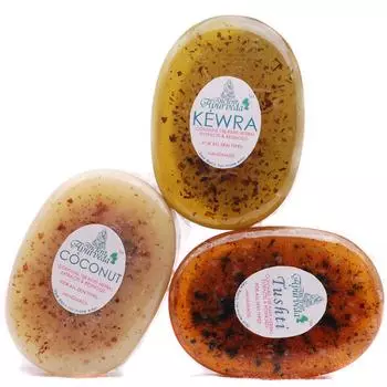 Органическое увлажняющее кусковое мыло, какао, цветок кевра, цветочный савон, натуральное мыло для мужчин и женщин — упаковка из 3 шт. 3 X 80G