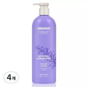 Organist Rosemary Mint Слабокислотный кондиционер для сухой кожи головы, 4 шт., 450 мл