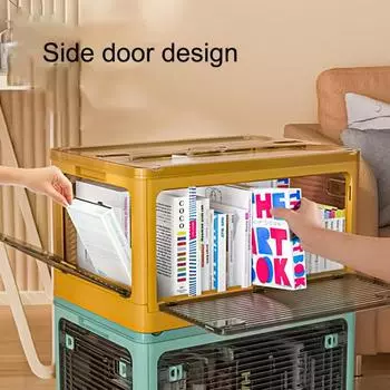 Организация товаров для дома, прочный с ручкой, восточная установка, органайзер для хранения, ящик для хранения S синий