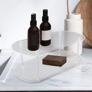 Органайзер Полка Домашний Держатель Для Хранения Многослойная Ванная Столешница Для Квартиры Общежития Small
