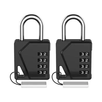 ORIA кодовый замок навесной замок 2 шт пароль замки 4 цифры кодовый замок безопасный замок для тренажерного зала цифровой шкафчик чемодан ящик
