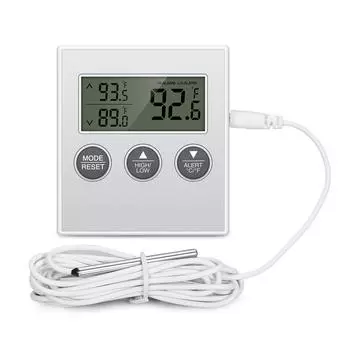 ORIA Refrigerator Thermometer Digital Freezer Thermometer with External Probe FridgeThermometer for Home Kitchen Restaurants