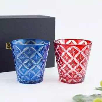 Oribe Kiriko Glass Pair Star Cloisonn 270 мл Подарочная пара Набор из 2 шт. В коробке