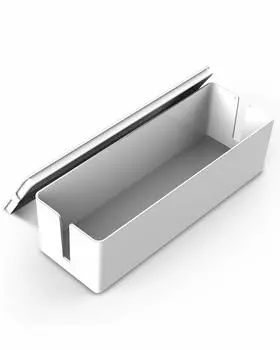 ORICO Cable Power Tap Storage Hidden Organize Clean Organize Separate Storage White Box, Case, Wires, Cables, Wires, Cords, Lid, Box, PB3218-WH