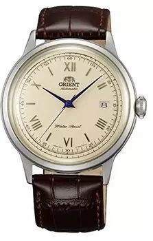 [Orient] Автоматические механические часы ORIENT Bambino, произведенные в Таиланде, с внутренней гарантией производителя SAC00009N0, мужские, цвета слоновой кости серебряный
