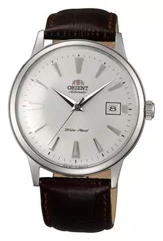 [Orient] Автоматические механические часы ORIENT Bambino, произведенные в Японии, с гарантией отечественного производителя SAC00005W0, мужские, белые, серебристые