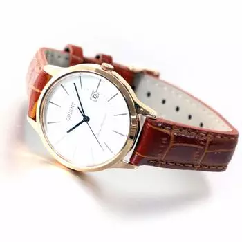 [Orient] Часы ORIENT кварцевые, сделаны в Японии, RH-QA0001S женские, белые, серебристые