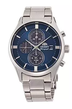 [Orient] Часы ORIENT SOLAR Solar Chronograph, изготовлены в Японии с гарантией отечественного производителя, RN-TY0003L, мужские, темно-синие