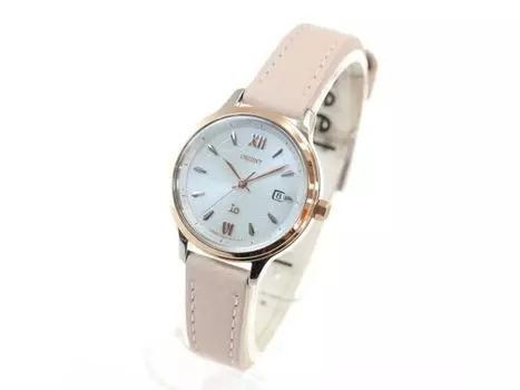 Orient IO Natural & Plain RN-WG0416S кварцевые солнечные часы розовый кожаный ремешок 27,6 мм