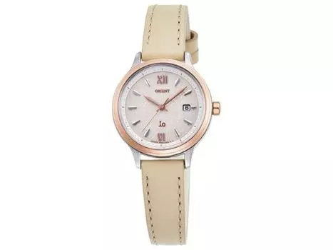 Orient IO Natural & Plain RN-WG0421S Солнечные часы с кожаным ремешком цвета слоновой кости 27,6 мм НОВЫЕ