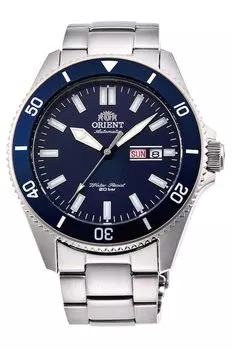 Orient Mako Автоматические ручные механические спортивные стальные силиконовые часы браслет по умолчанию Kano/Big мужские - Подводные, Синий, Браслет, Синий, Название,