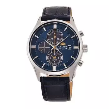 ORIENT Men s RN-TY0004L (Contemporary Chronograph LIGHT CHARGE Men s) Round Watch Black Stainless