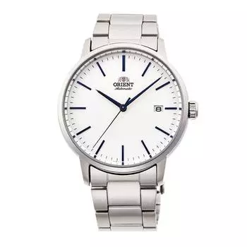 ORIENT Men s TRN-AC0E02S (Contemporary) Round Watch Silver Stainless Steel Analog