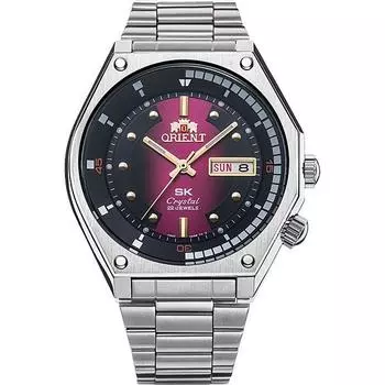 ORIENT Мужская TRN-AA0B02R (Возрождение модели SK) Круглые часы из серебристой нержавеющей стали, аналоговые