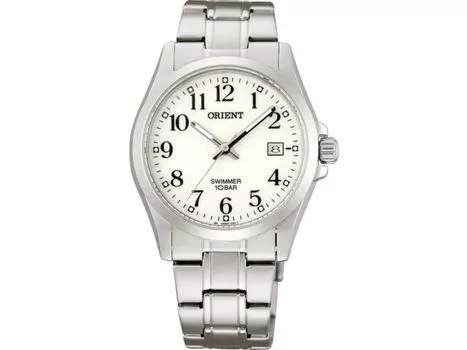ORIENT Swimmer WW0291UN Мужские часы из нержавеющей стали с серебряным индикатором даты НОВЫЕ