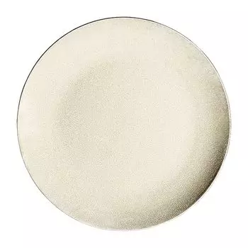 Oriental Plate, 18cm, Silver and White, Simple, Stylish, Round Plate, Dessert Plate, Kiln Changed, Microwave Warming, Dishwasher Safe, Made in Japan,