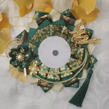 Oriental Rosette Badge Green 57mm