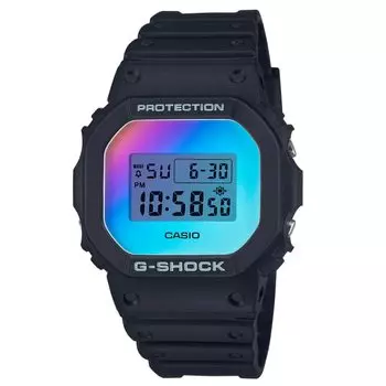 ORIGIN Limited Model переливающийся цвет Casio CASIO цифровые часы черный радуга реимпортированная зарубежная модель G-SHOCK G-Shock DW-5600SR-1 [Товар] чёрный