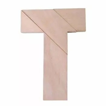 origin Wooden 4 Piece Silhouette Classic Wooden Fun для Включает в себя деревянную компактную деревянную головоломку PZU4T T-образной формы, головоломка, головоломка, игрушка, для взрослых, коробка,