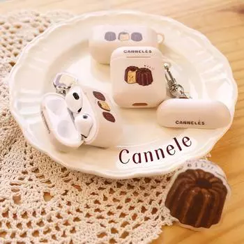 Original AirPods Protective Case TPU Soft Case Cute Earphone Case Generation Second Generation and Third Generation Pro Drop-Resistant Airpods pro Earphone case + half a Luli pendant