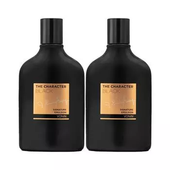 [Оригинал] Bonin The Character Black Signature Emulsion Lotion 140 мл Увлажняющий лосьон для отбеливания морщин, 2 шт.
