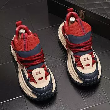 Original design 2025 men s thick sole fashion comfortable sports shoes casual walking shoes 44