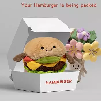 Оригинальная британская забавная плюшевая игрушка в виде тако, бургера, пиццы, мексиканская плюшевая успокаивающая игрушка в подарок для женщин 18cm