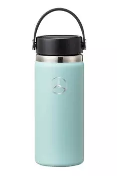 Оригинальная бутылка Hydro Flask из нержавеющей стали 16 унций с широким горлом [коллекция Mercedes-Benz] Mercedes-Benz бирюзовый