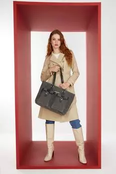 Оригинальная черная роскошная сумка через плечо Pierre Cardin Черная женская сумка через плечо