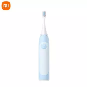 Оригинальная детская электрическая зубная щетка Xiaomi Mitu Sonic Brosse A Dent Electrique Bunny, перезаряжаемая мягкая щетка для волос с героями мультфильмов синий