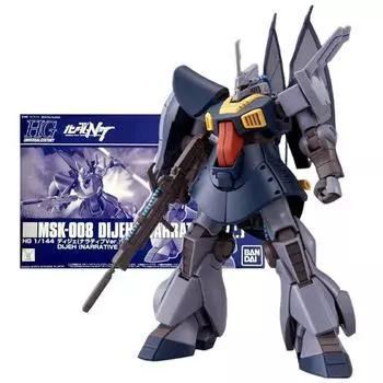 Оригинальная фигурка Bandai Gundam Model Kit, аниме-фигурки HGUC 1/144 MSK-008 Dijeh Narrative Ver, экшн-фигурка, модель игрушки