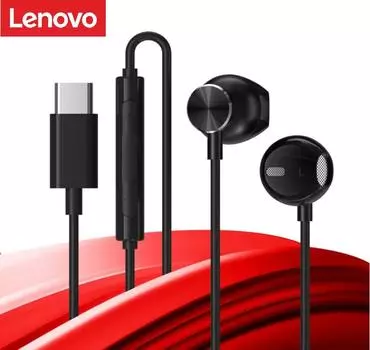 Оригинальная игровая проводная гарнитура Lenovo TW16 сабвуфер 9D Surround Sound Hifi Sound Music Headset Sports In-Line Semi-In-Ear Headset 3.5mm чёрный